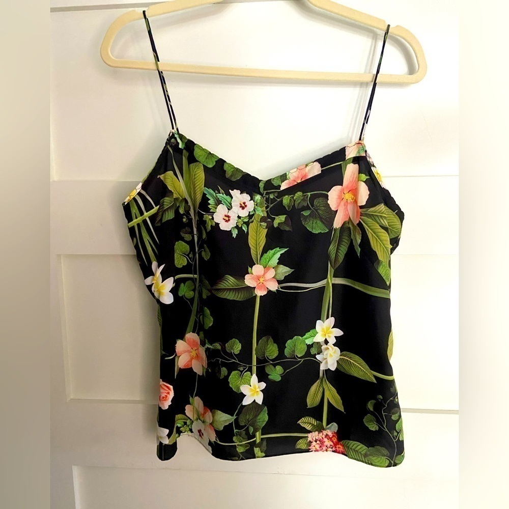 Ted Baker Adjustable Strap Camisole Floral Print No Size